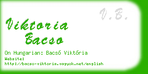 viktoria bacso business card