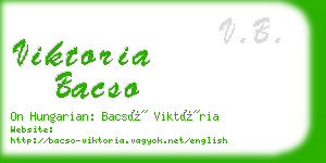 viktoria bacso business card